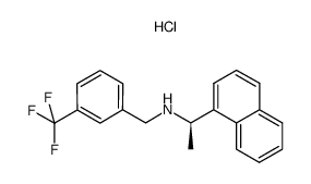 (R)-1-(Naphthalen-1-Yl)-N-(3-(Trifluoromethyl)Benzyl)Ethanamine Hydrochloride Structure