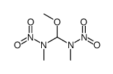 N-[methoxy-[methyl(nitro)amino]methyl]-N-methylnitramide Structure