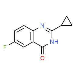 2-环丙基-6-氟喹唑啉-4(3H)-酮结构式