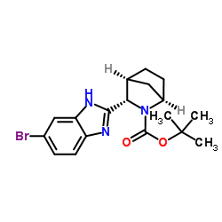 (1R,3S,4S)-3-(6-BroMo-1H-benziMidazol-2-yl)-2-azabicyclo[2.2.1]heptane-2-carboxylic acid 1,1-diMethylethyl ester structure