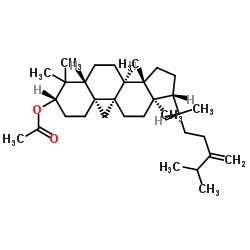24-Methylene-9,19-cyclolanostan-3-yl acetate Structure