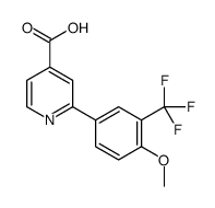 2-[4-methoxy-3-(trifluoromethyl)phenyl]pyridine-4-carboxylic acid Structure