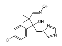 beta-(4-Chlorophenyl)-beta-hydroxy-alpha,alpha-dimethyl-1H-1,2,4-triazole-1-butanal oxime structure