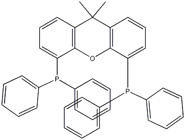 4,5-双二苯基膦-9,9-二甲基氧杂蒽结构式