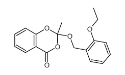2-(2-ethoxybenzyloxy)-2-methyl-4H-1,3-benzodioxin-4-one结构式