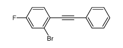 2-bromo-4-fluoro-1-(phenylethynyl)benzene Structure