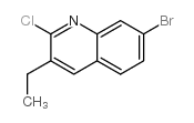 7-溴-2-氯-3-乙基喹啉结构式
