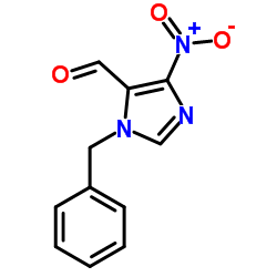 4-硝基-1-(苯基甲基)-1H-咪唑-5-羧醛图片