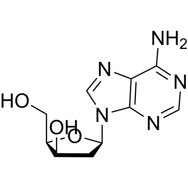 9H-Purin-6-amine,9-(2-deoxy-b-D-threo-pentofuranosyl)- structure