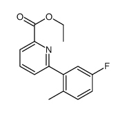 6-(5-氟-2-甲基苯基)吡啶甲酸乙酯结构式