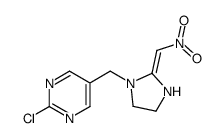2-chloro-5-[[(2Z)-2-(nitromethylidene)imidazolidin-1-yl]methyl]pyrimidine Structure