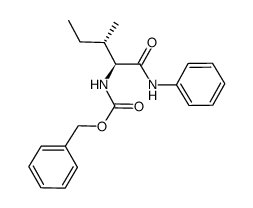 benzyl ((2S,3S)-3-methyl-1-oxo-1-(phenylamino)pentan-2-yl)carbamate结构式