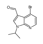 4-bromo-1-(propan-2-yl)-1H-pyrrolo[2,3-b]pyridine-3-carboxaldehyde Structure