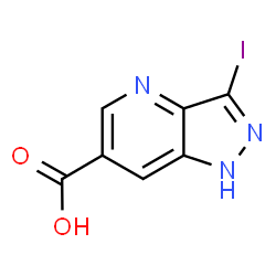 3-碘-1H-吡唑并[4,3-b]吡啶-6-羧酸结构式