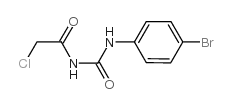 N-{[(4-BROMOPHENYL)AMINO]CARBONYL}-2-CHLOROACETAMIDE Structure