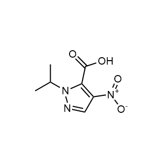1-异丙基-4-硝基-1H-吡唑-5-羧酸结构式