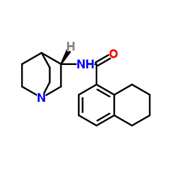 N-(3S)-1-氮杂双环[2.2.2] oct-3-yl-5,6,7,8-四氢-1-萘甲酰胺结构式