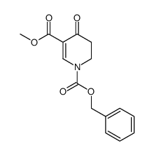 1-(carbobenzyloxy)-3-carbomethoxy-5,6-dihydro-4-pyridone Structure