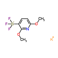 2,6-二甲氧基-3-吡啶三氟硼酸钾结构式