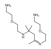 N-[2-(2-aminoethoxy)ethyl]-4-[2-(2-aminoethoxy)ethylimino]-2-methylpentan-2-amine结构式