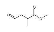 methyl 3-formyl-2-methylpropionate结构式