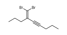 6-(dibromomethylene)non-4-yne结构式