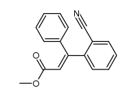 methyl 3-(2-cyanophenyl)-3-phenylacrylate Structure