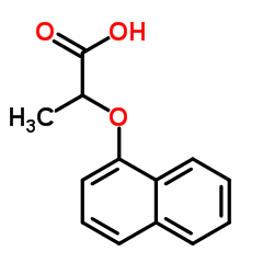 2-(1-萘氧基)丙酸结构式