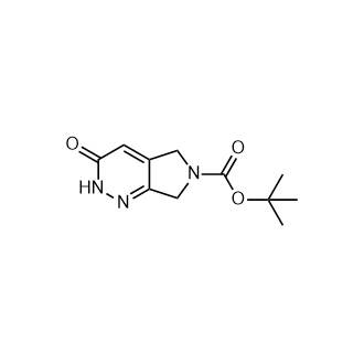 tert-Butyl 3-oxo-5, 7-dihydro-2H-pyrrolo[3, 4-c]pyridazine-6(3H)-carboxylate Structure
