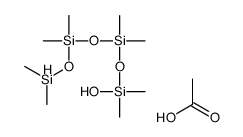 acetic acid,dimethylsilyloxy-[[hydroxy(dimethyl)silyl]oxy-dimethylsilyl]oxy-dimethylsilane结构式