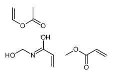 ethenyl acetate,N-(hydroxymethyl)prop-2-enamide,methyl prop-2-enoate Structure