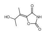 5-(2-hydroxy-1-methylpropylidene)-2,4-oxazolidinedione结构式