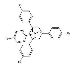 Tricyclo[3.3.1.13,7]decane, 1,3,5,7-tetrakis(4-bromophenyl)- Structure