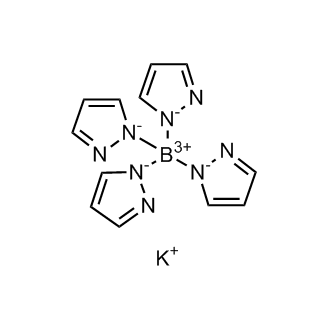 四(1-吡唑基)钾硼酸盐结构式