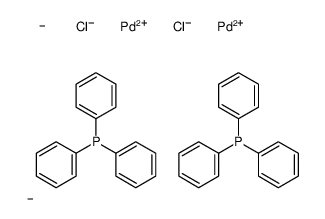 二-μ-氯二甲基双(三苯基膦)二钯结构式