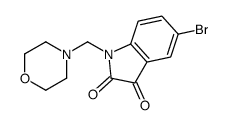 5-bromo-1-(morpholin-4-ylmethyl)indole-2,3-dione Structure