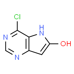 4-chloro-5H-pyrrolo[3,2-d]pyrimidin-6-ol Structure