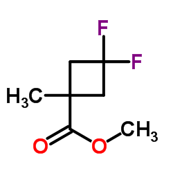 Methyl 3,3-difluoro-1-methylcyclobutanecarboxylate Structure