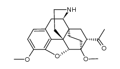 (5R,6R,7S,9R,13S,14S)-7-Acetyl-4,5-epoxy-18,19-dihydro-3,6-dimethoxy-6,14-ethanomorphinan Structure