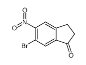 5-nitro-6-bromo-1-indanone结构式
