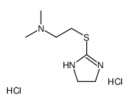 2-(4,5-dihydro-1H-imidazol-1-ium-2-ylsulfanyl)ethyl-dimethylazanium,dichloride结构式