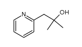 2-methyl-1-(pyridin-2-yl)-propan-2-ol结构式