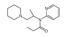 N-[[S,(+)]-1-Methyl-2-piperidinoethyl]-N-(2-pyridyl)propionamide Structure