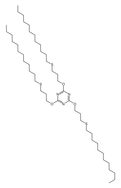 2,4,6-tris(3-dodecylsulfanylpropoxy)-1,3,5-triazine Structure