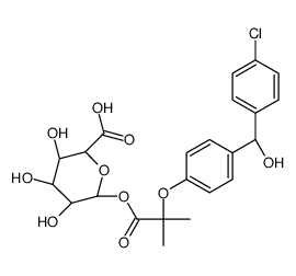 Fenirofibrate Acyl-β-D-glucuronide (Mixture of Diastereomers) Structure