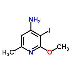 3-Iodo-2-methoxy-6-methyl-4-pyridinamine Structure