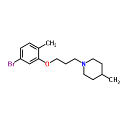 1-[3-(5-Bromo-2-methylphenoxy)propyl]-4-methylpiperidine Structure