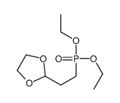2-(2-diethoxyphosphorylethyl)-1,3-dioxolane结构式