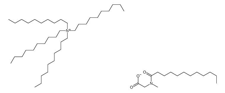 2-[dodecanoyl(methyl)amino]acetate,tetrakis-decylazanium Structure