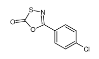 5-(4-chlorophenyl)-1,3,4-oxathiazol-2-one结构式